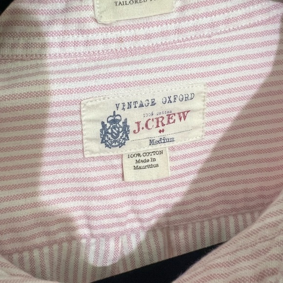J. Crew Men's Pink Striped Button Down Shirt - Picture 3 of 3